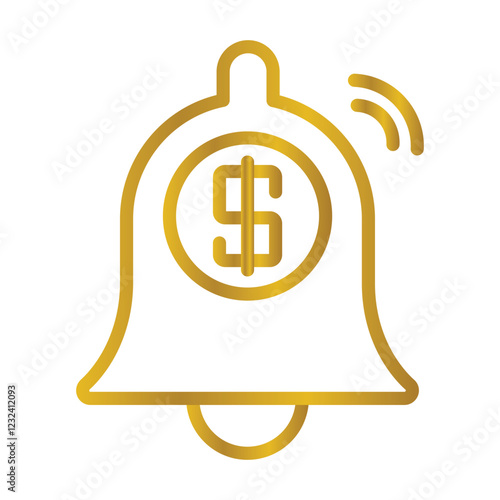 Payment Reminder Color gradient illustration vector icon which can easily modify or edit 
