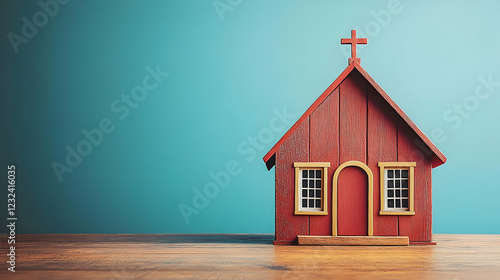 Small Red Wooden Church Mod...