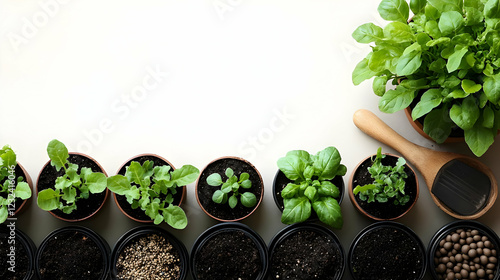 Small Plants Growing in Pot...