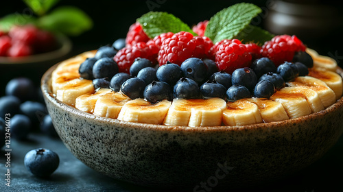 Fresh Fruit Bowl with Banan...
