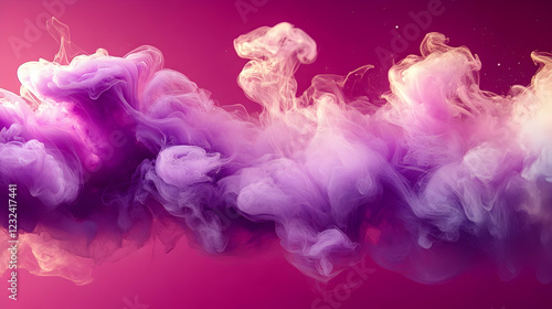 Abstract Purple and White S...