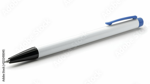 White and Blue Ballpoint Pe...