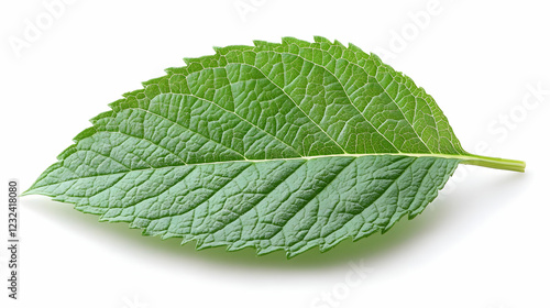 Single Green Leaf Isolated ...