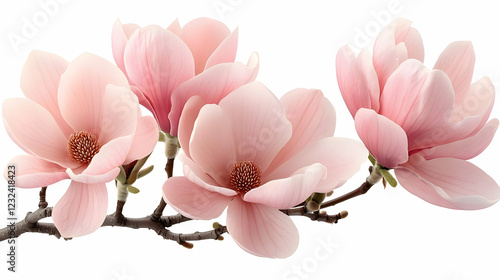 Pink Magnolia Flowers Bloom...