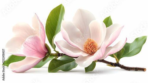 Two Delicate Pink Magnolia ...