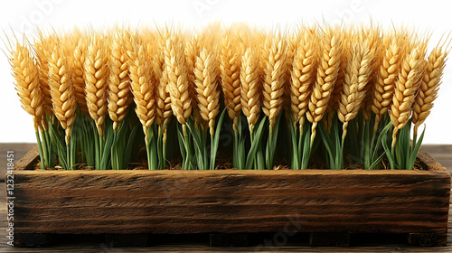 Golden Wheat Stalks Display...