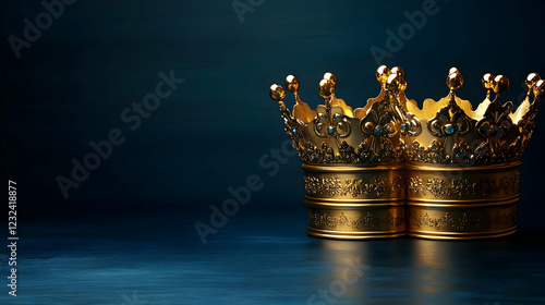 Golden Crown Rests Majestic...