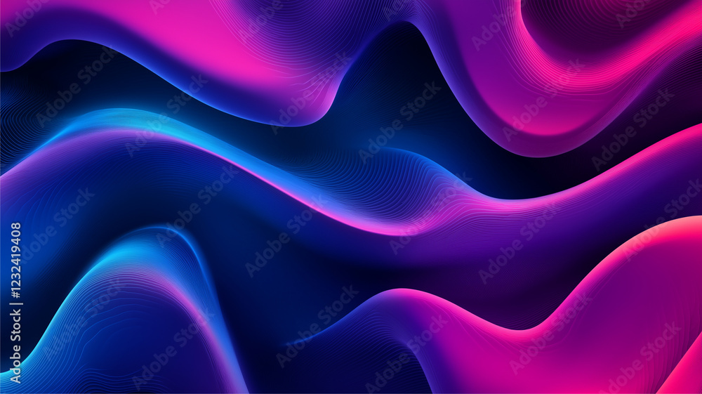 Obraz premium Vivid Motion of Colorful Light Trails in Abstract Design