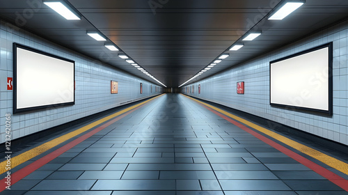 Empty Underground Subway Co...