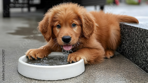 Adorable Golden Retriever P...