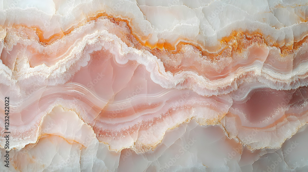 Pink and White Mineral Layers Form a Smooth Abstract Background Texture Beautifully Pink and White Mineral Layers Form a Smooth Abstract Background Texture Beautifully