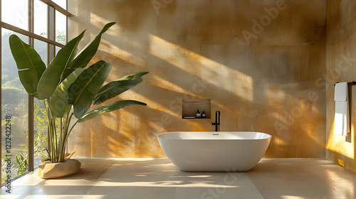Modern Bathroom Interior wi...