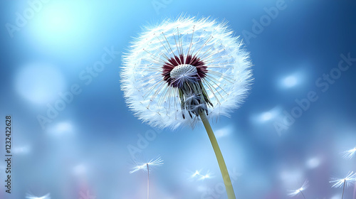 Dandelion releases seeds in...