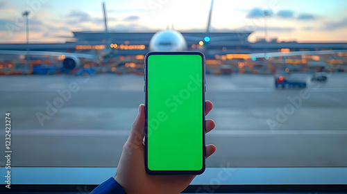 Hand Holds Smartphone with ...