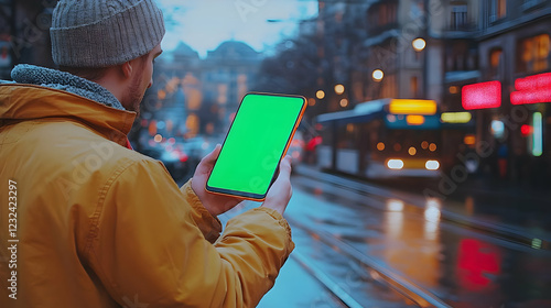 Person Holds Smartphone wit...