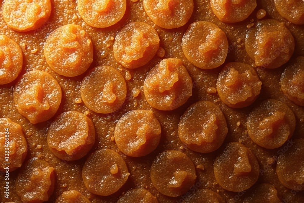 Rich brown wafer background texture, close-up detail, fall, pastry Rich brown wafer background texture, close-up detail, fall, pastry