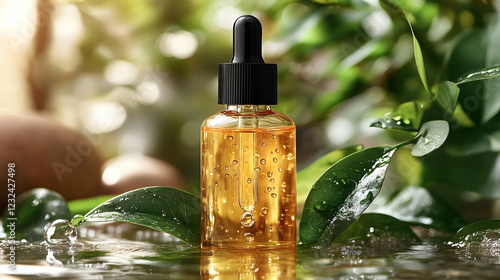 Glass Dropper Bottle with P...