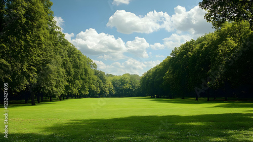 Lush Green Meadow Stretches...