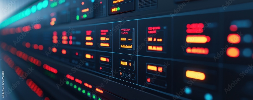 Data Center Technology with Colorful LED Displays Data Center Technology with Colorful LED Displays