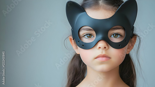 Young Girl Wears a Black Ca...