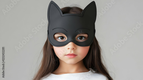 Young Girl Wears a Black Ca...