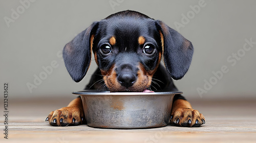 Adorable Puppy Eats from Me...