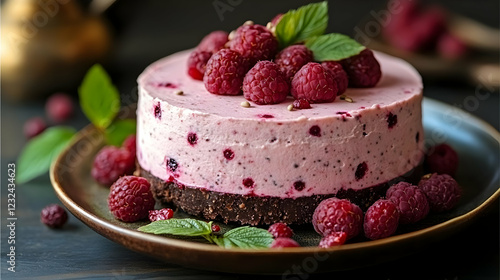 Raspberry Cheesecake Sits o...
