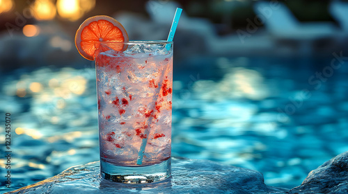 Refreshing Pink Cocktail Si...
