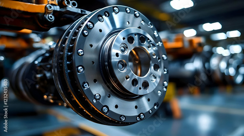 Close-up of a New Brake Dis...