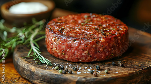 Juicy Grilled Meat Patty Re...