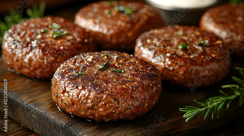 Juicy Grilled Meat Patties ...