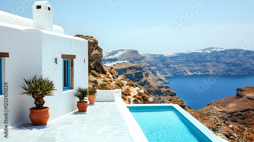 Whitewashed Villa with Infi...