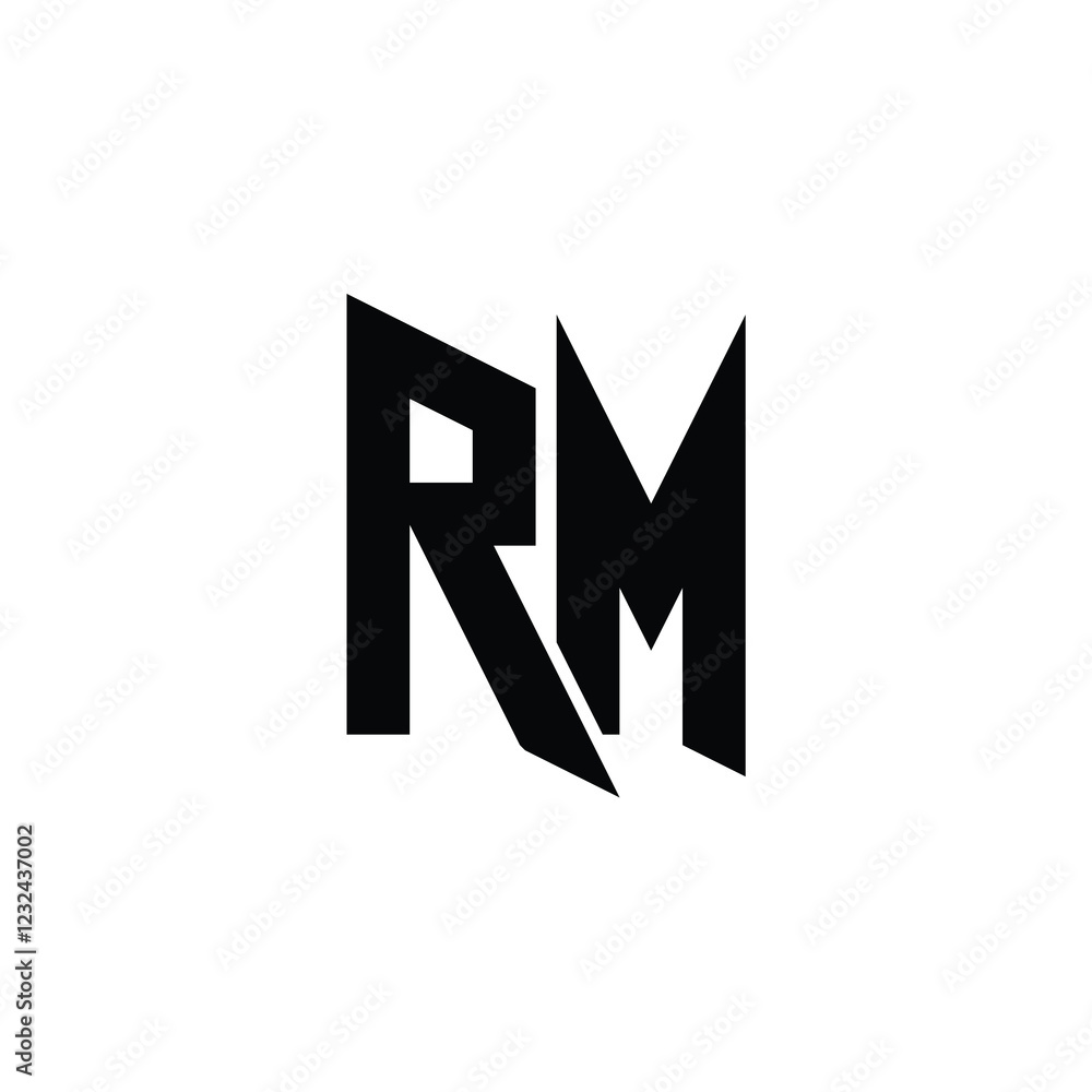 RM monogram logo design letter text name symbol monochrome logotype alphabet character simple logo RM monogram logo design letter text name symbol monochrome logotype alphabet character simple logo