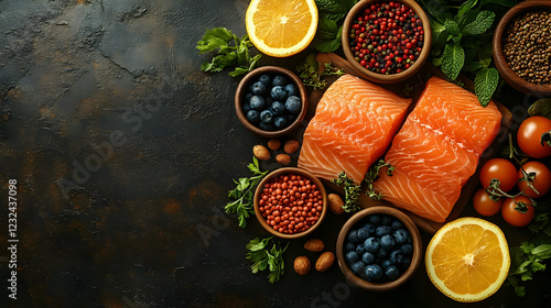 Fresh Salmon Fillets with H...