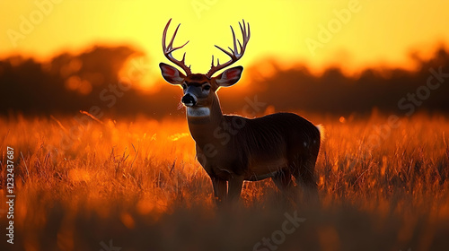 Majestic Deer Stands Proudl...