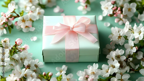 Gift Box Wrapped with Pink ...