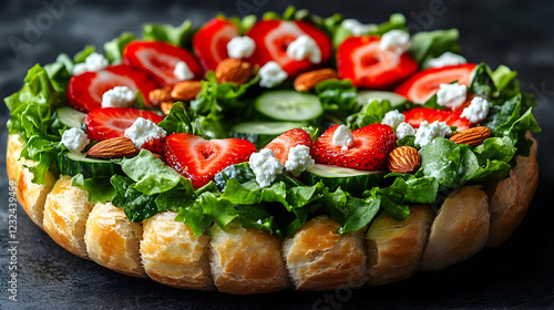 Fresh Salad with Strawberri...