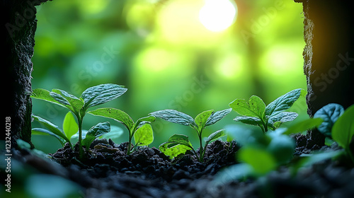 New Plant Shoots Grow in th...