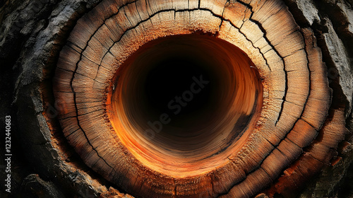 Deep Hole in a Tree Trunk C...