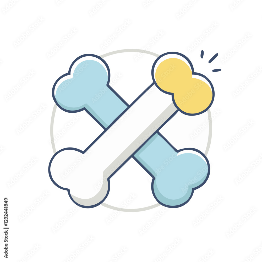 dog bone icon, dog bone vector illustration-simple illustration of dog bone, perfect for dog bone logos and icons dog bone icon, dog bone vector illustration-simple illustration of dog bone, perfect for dog bone logos and icons