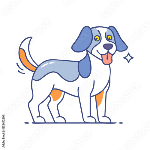 dog icon, dog vector illustration-simple illustration of dog, perfect for dog logos and icons