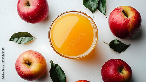 Fresh Apple Juice Surrounde...
