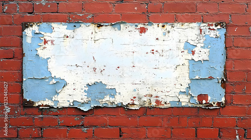 Weathered Sign with Peeling...