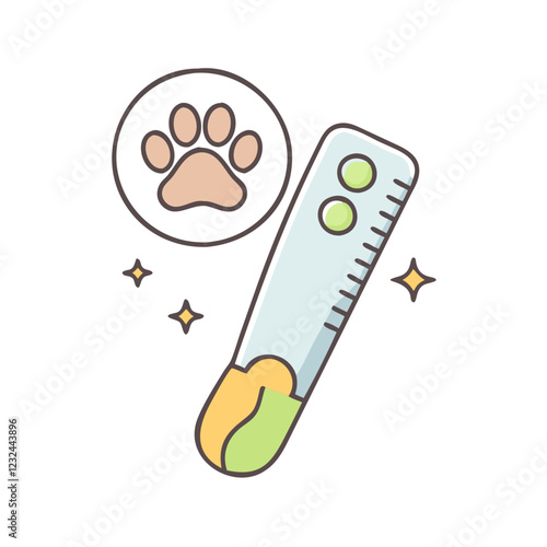 pet nail file icon, pet nail file vector illustration-simple illustration of pet nail file, perfect for pet nail file logos and icons