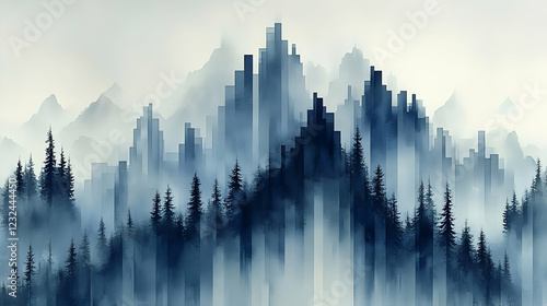 Abstract Cityscape Meets Na...