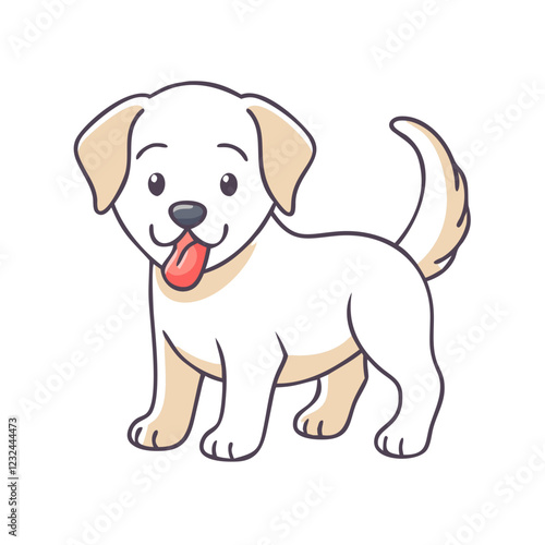 puppy icon, puppy vector illustration-simple illustration of puppy, perfect for puppy logos and icons