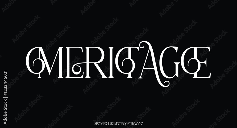 elegant Font Uppercase Lowercase and Number. Classic Lettering Minimal Fashion Designs. Typography modern serif fonts regular decorative vintage concept. vector illustration
elegant Font Uppercase Lowercase and Number. Classic Lettering Minimal Fashion Designs. Typography modern serif fonts regular decorative vintage concept. vector illustration