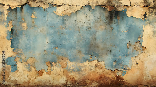 Weathered Wall Shows Layers...