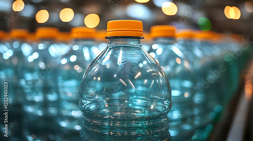 Close-up of a clear plastic...