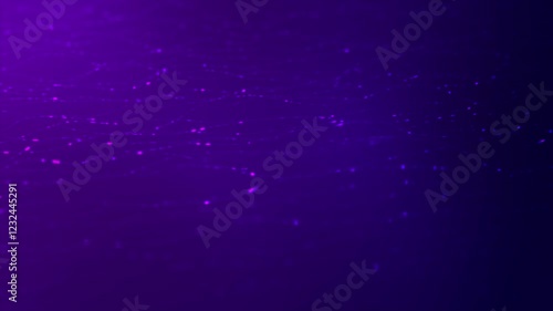 Looping smooth animation of a purple technology network.
